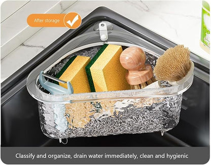 Drain Basket Triangle Kitchen - Sink Storage Rack