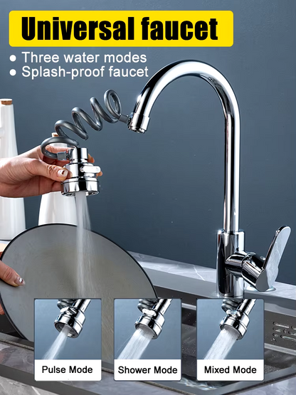 3 Modes Universal Kitchen Faucet Adapter