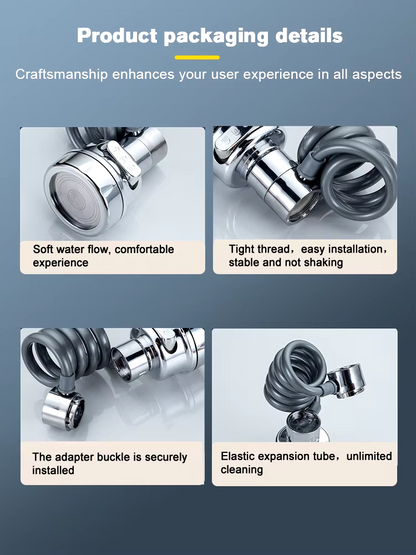 3 Modes Universal Kitchen Faucet Adapter