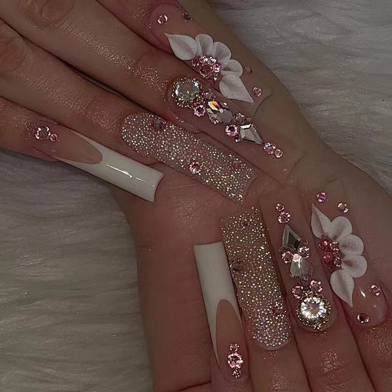 24pcs Handmade press on nail [Size - L]