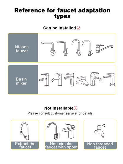 3 Modes Universal Kitchen Faucet Adapter